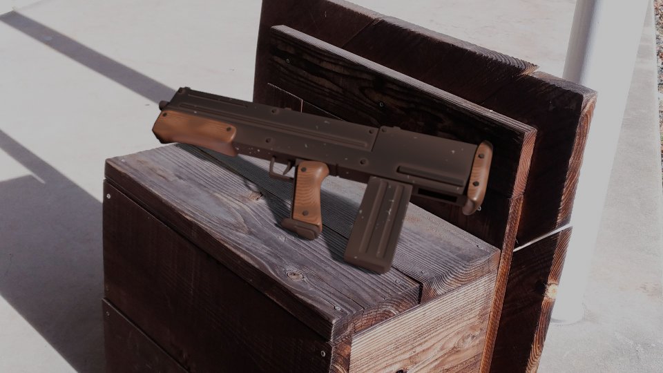 #b3d #blender #Suburb2045
38式散弾銃（BP）  写真に合成