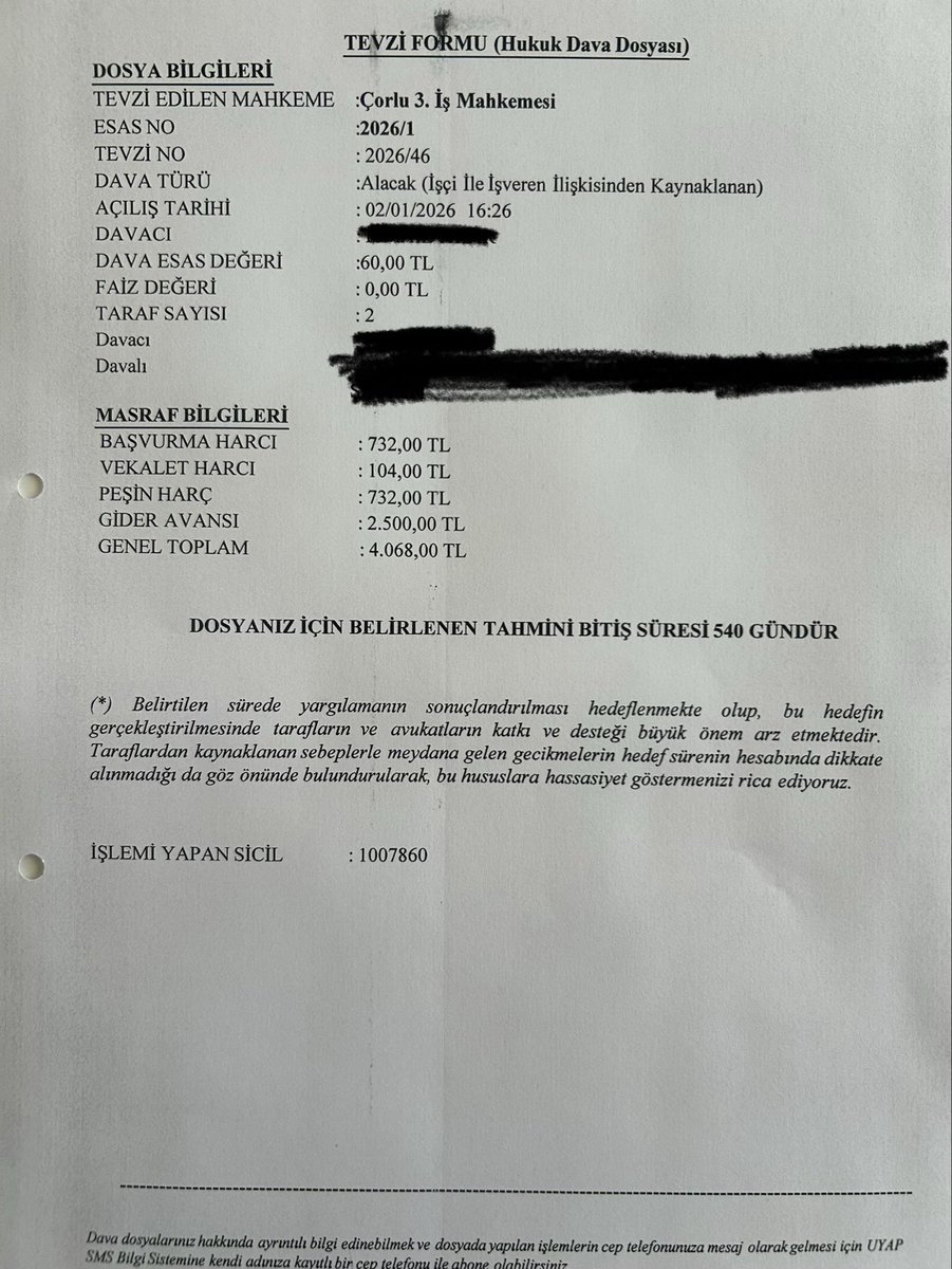 2026 yılının ilk davasını açtım arkadaşlar. Her fav hayırlı olsun demektir.😎