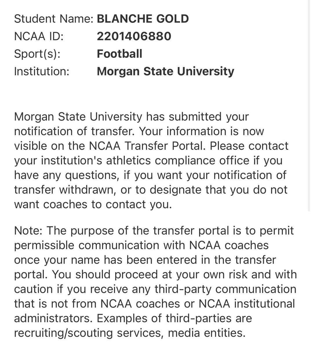 goldforevrr's tweet image. Officially in the portal!
 
1st Team All Conference Grad Transfer
Pff 81.9 Ovr
Rep: @APSportsAgency @WillScott44