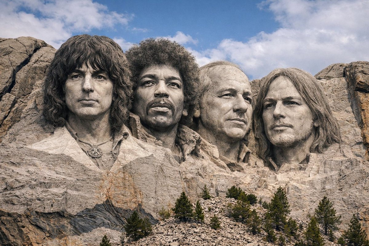 EhteesKID's tweet photo. @RockNRoLL_85 Without question. Classical precision, hard-rock aggression, and unforgettable riffs. Who would you rank above him?
1) @TheRealRitchieB
2) @JimiHendrix
3) @MarkKnopfler
4) @davidgilmour
That's the Mt. Rushmore of my favorite 🎸 G.O.A.T https://t.co/nqGP1hMHcD