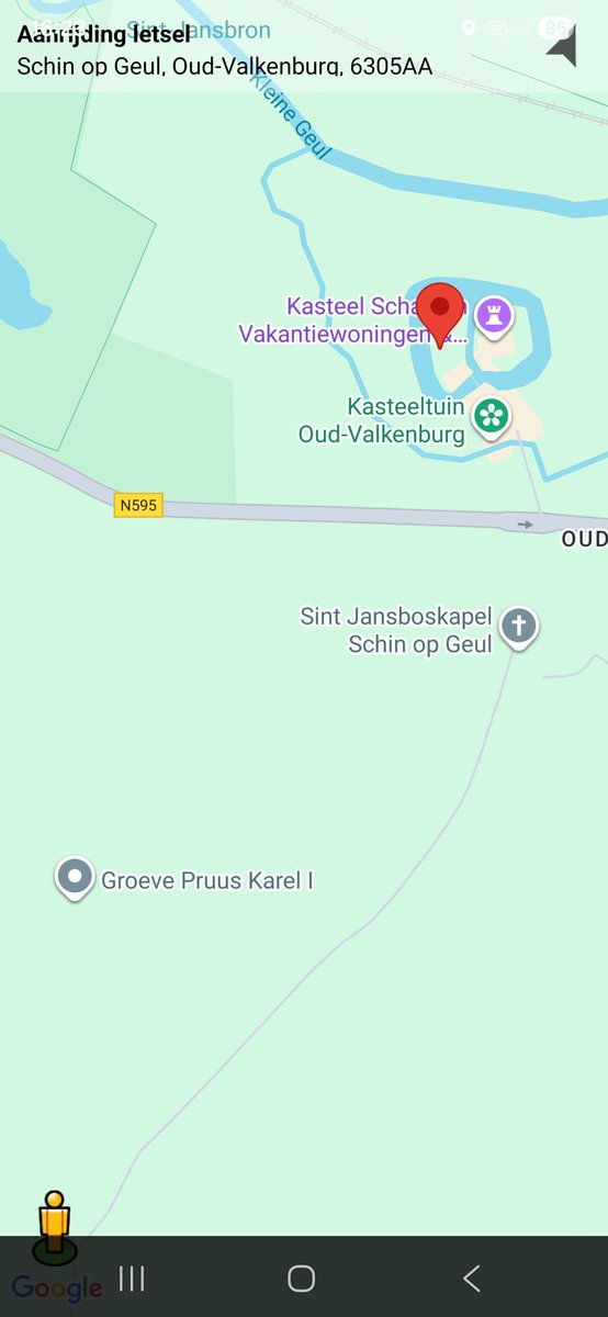 Ongeval wegvervoer op N595 bij Schin op Geul