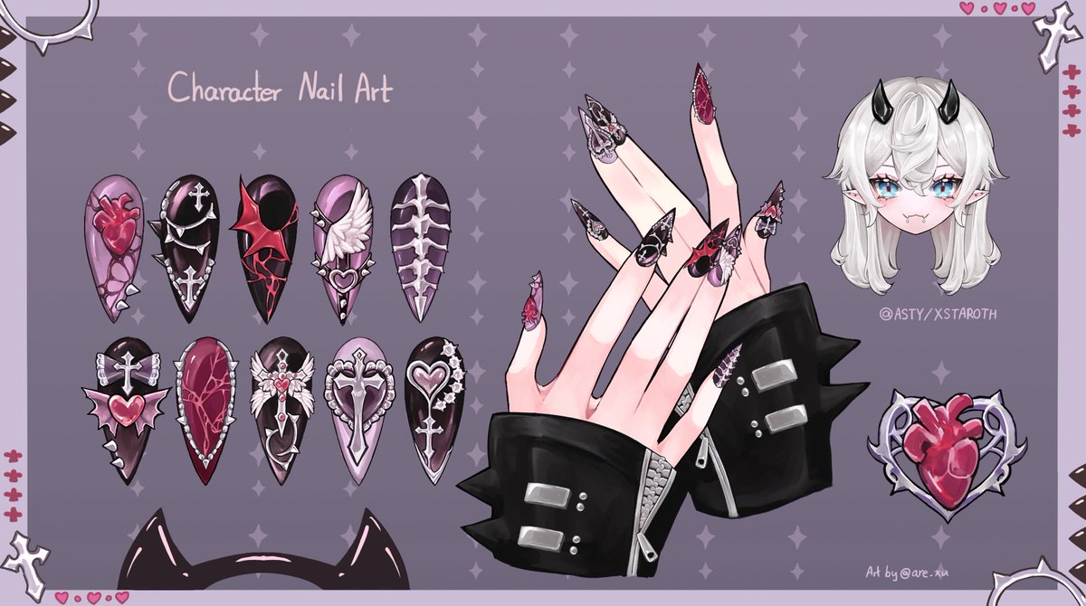 This was the last nail art I’ve done in 2025 and definitely one of my favorites to have worked on! 🩶
I have a few slots left for this with a discount so check out on my VGen!

♡ and ⇄ would be very appreciated!
#VGenComm #YCHcommissionsu