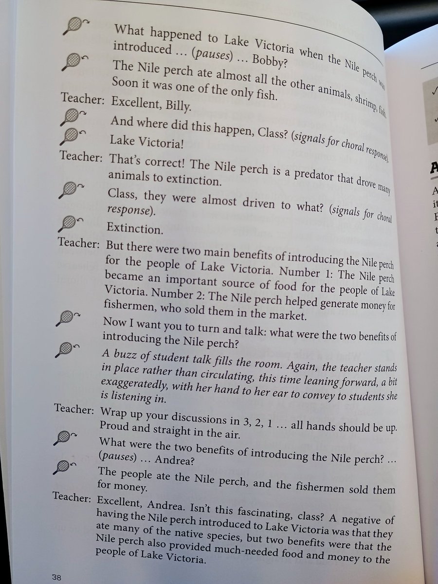 MrLandesman's tweet image. Teaching technique I never encountered at Teachers College: choral response. From "Just Tell Them" by @MrZachG