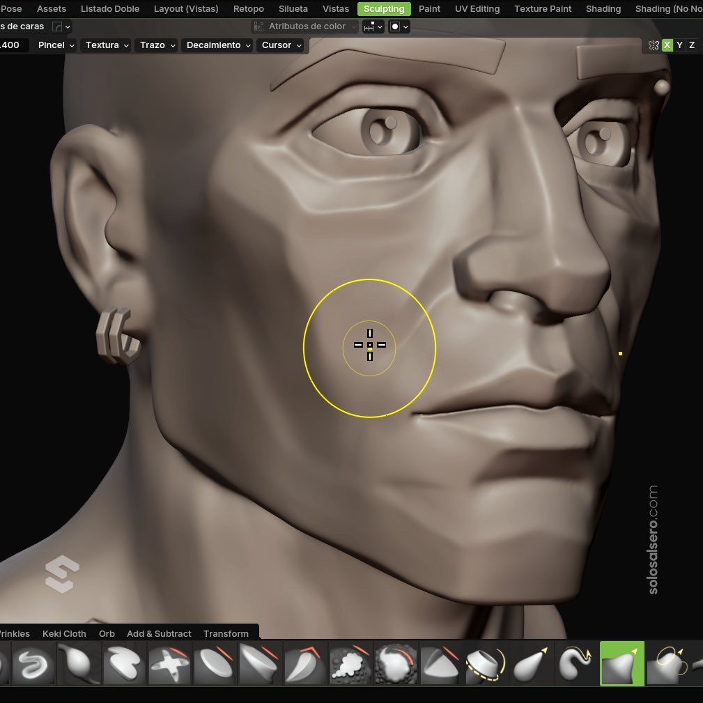 Happy New Year to everyone! 🎉🥂🍇

This year is about improvement. I need to grow: head and face sculpting.

For this first study, I applied a style that is a little more realistic than the type of characters I usually aim for.

#b3d #stylized #characterdesign