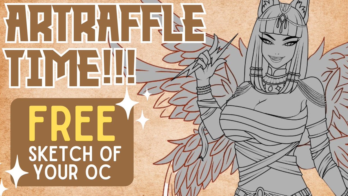 🎉 3 Days New Year Art Raffle 🎉

🏆Winner - Free OC Sketch🏆

✨Rules:
🥰 LIKE + FOLLOW + RT
💥 Send us your cool OC ideas

🧡Good luck, Friends!!🧡

#artraffle #artmoots #NewYear2026