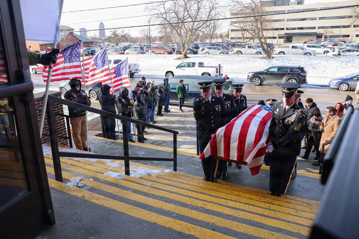 Members of the <a href="/IowaNatGuard/">Iowa National Guard</a>  honor guard rendered full military funeral honors for Staff Sgt. William “Nate” Howard and Staff Sgt. Edgar Brian Torres-Tovar, who were killed while deployed to Syria in support of Operation Inherent Resolve. 

We will never forget their sacrifice.