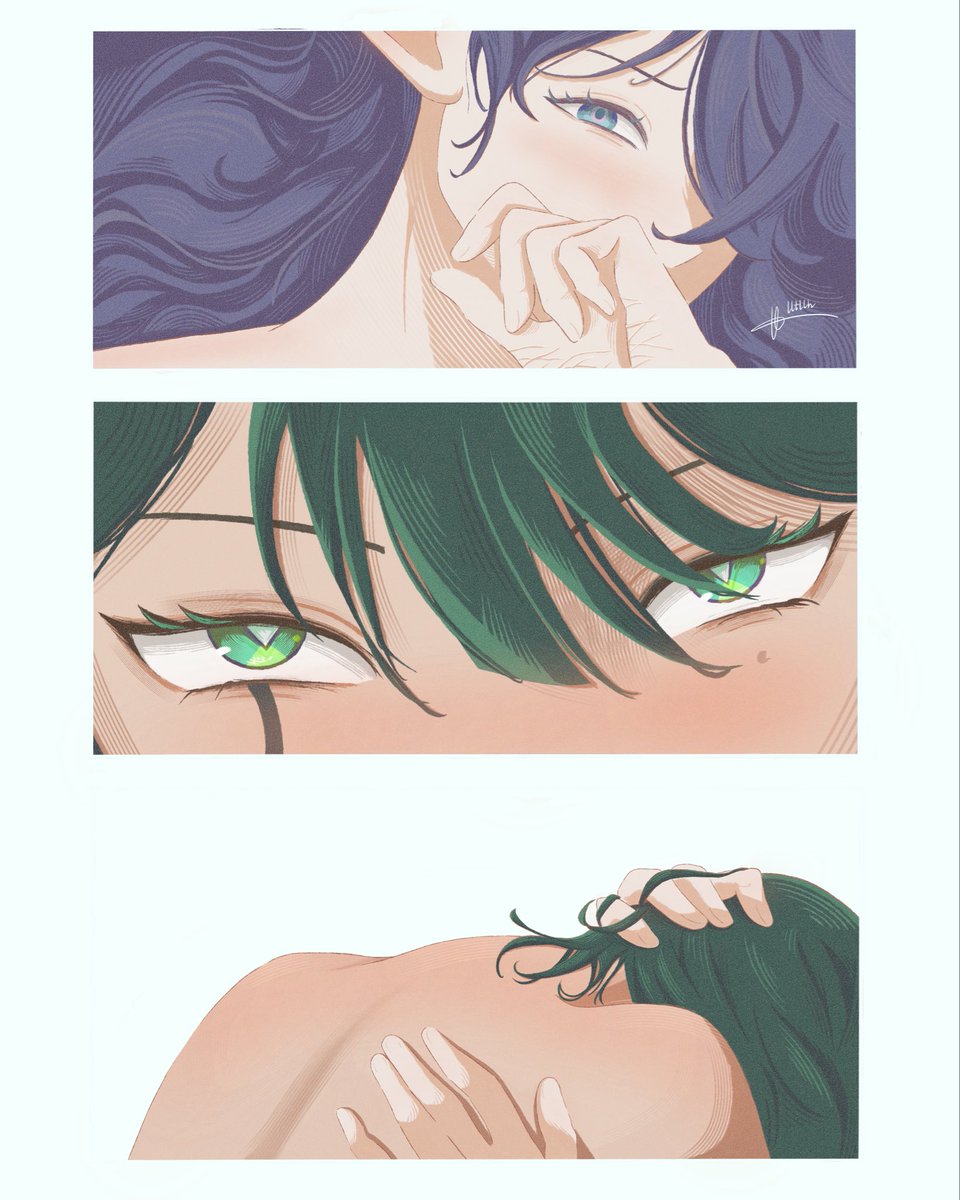 hlltrnh's tweet image. all #laufer multi-panel i drew in 2025 before i start new ones