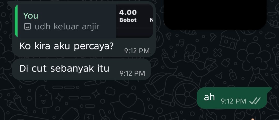 envmat's tweet image. efek ip semester blm keluar²