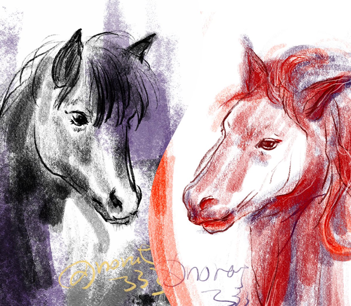 いい感じなのでは🤣🐴バージョン🦊🌸