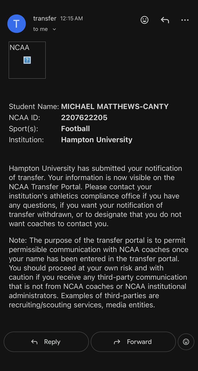 Michael Matthews-Canty tweet media