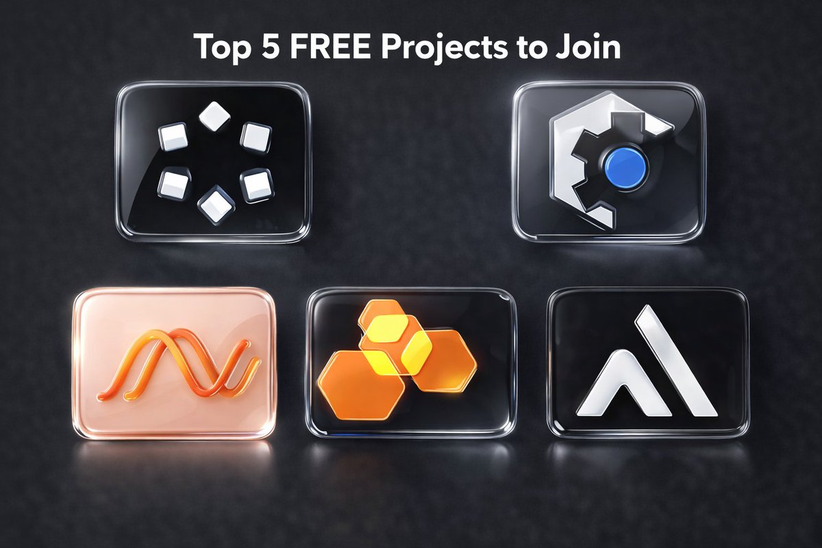 🚨 Top 5 FREE Airdrop Projects You Can Join Right Now! 💰

No investment needed — just Run Node 🪂

Start working early &amp; maximize your chances 💸

🔥 1️⃣ Datahive – $3.5M Funding
🔗 Join Guide 👉 t.me/cryptofreemone…

🔥 2️⃣ Dawn – $48.5M Funding
🔗 Join Guide 👉