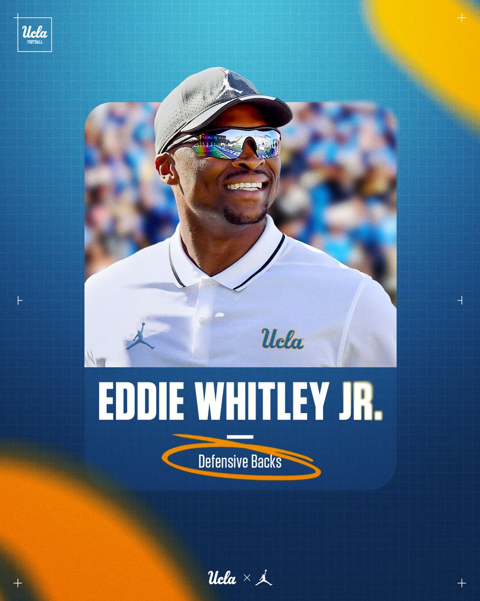 UCLAFootball's tweet image. Welcome to Westwood, Eddie Whitley Jr.!

🏈: Defensive Backs
ℹ️: ucla.in/49ejN7y

#GoBruins | @EddieWhitley37