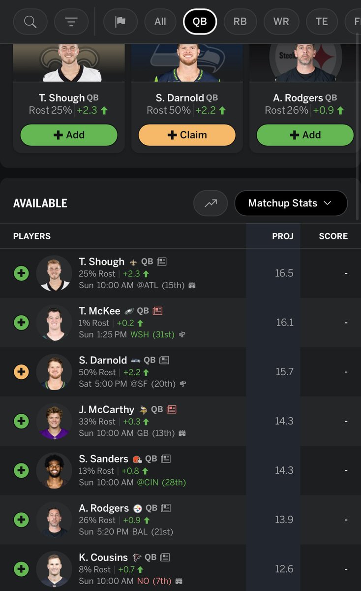 LastActive's tweet photo. @nfldfspicks Larkyy MY BOY. ITS CHAMPIONSHIP WEEK (my commissioner does week 18 idk why either)

I need ADVICE on who to 
❗️START/SIT❗️this week

I have Santos as my kicker now. Do I keep or pick up 
H Mevis (LAR)
A Borregales (Ne)
E McPherson (Cin)
W Lultz (Den) https://t.co/ED1YGYPiD0