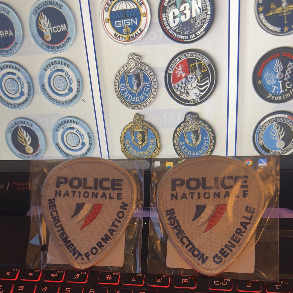 💙 | Un grand merci pour les deux nouveaux écussons de la <a href="/PoliceNationale/">Police nationale</a> qui viennent enrichir la collection ! 😍