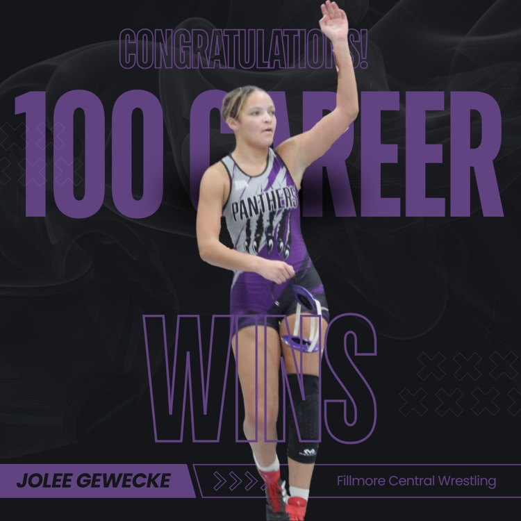 FCPSPanthers's tweet photo. Congratulations to JoLee Gewecke as she picked up her 100th career win today! 

Way to go Jo!

Graphic created by Mrs. Wits digital media class. https://t.co/pzxUynq202