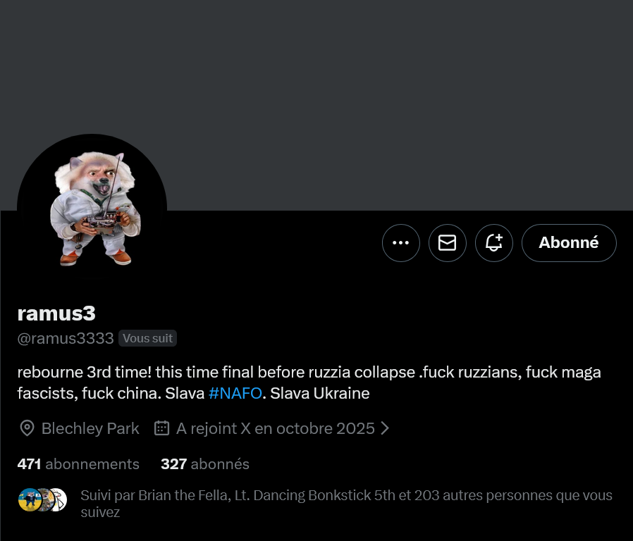 Fellas, can we boost <a href="/ramus3333/">ramus3</a>? 

Thank you 🫡💙💛

#WeAreNAFO
#NAFOExpansionIsNonNegotiable