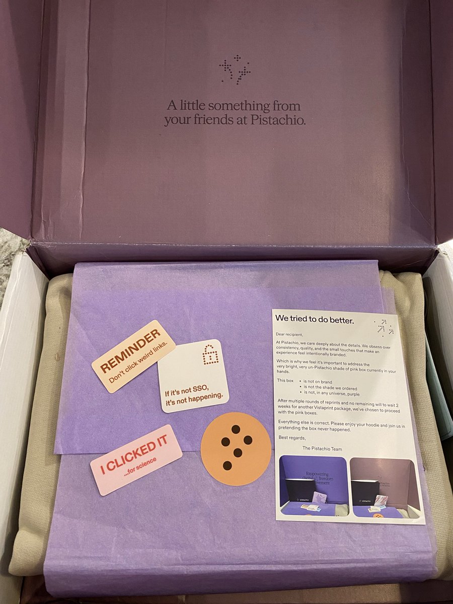 . <a href="/PistachioApp_/">Pistachio</a>: here’s a cool sweatshirt
My wife: Can’t wait to steal that! 😂

As you can imagine I own a lot of sweatshirts. This one is a top 3 favorite. It edged out a slightly bulky but still comfortable sweatshirt I also got as a gift. 

This also got the #3 spot on my