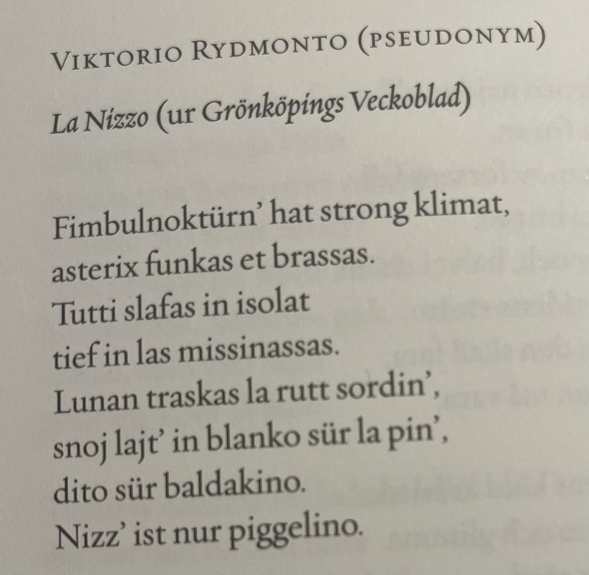Viktor Rydberg, förlåt Viktorio Rydmonto, var tidig med italian brainrot.