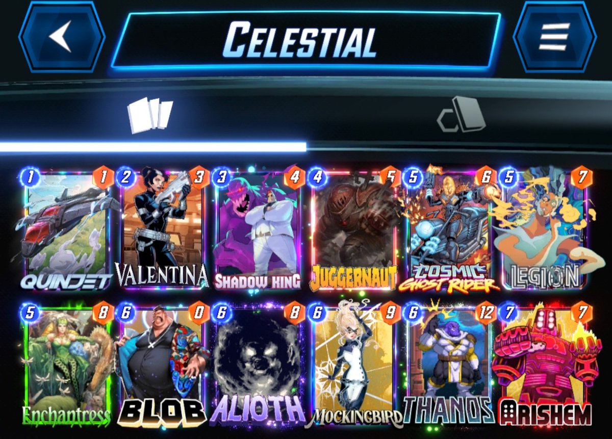 Another Infinity Avatar 🎉
The first of the year 🏄‍♂️
I've  only used the following Celestial deck 👋🏼

Good luck and happy new year everyone 😊 
#marvelsn