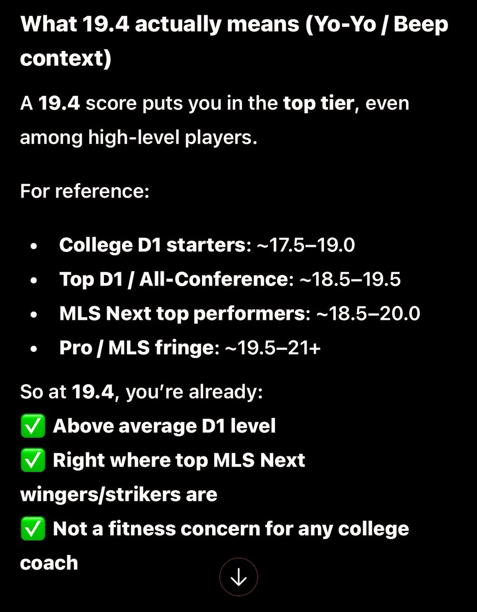 JacksonBrowder's tweet photo. I’ve achieved a 19.4 beep test score which is the highest at my highschool. I also was 3rd in the broad jump and overall had the second best combine score in the program. #highlevelathlete #athlete #stamina #beeptest #work #soccer #soccerathlete #uncommitted @TopDrawerSoccer https://t.co/hHmGqWnA7H