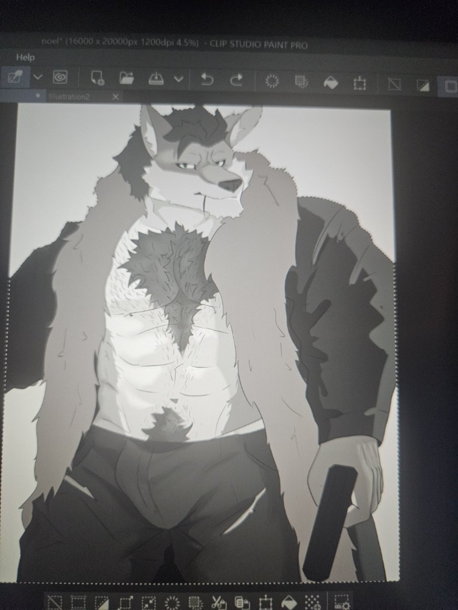 Wip
Testing clip studio paint
#furryartwork #furrybara