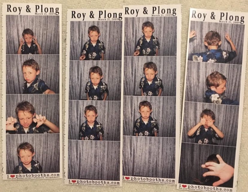Thank you child me for sneaking into a photo booth alone and generating future me some profile pictures