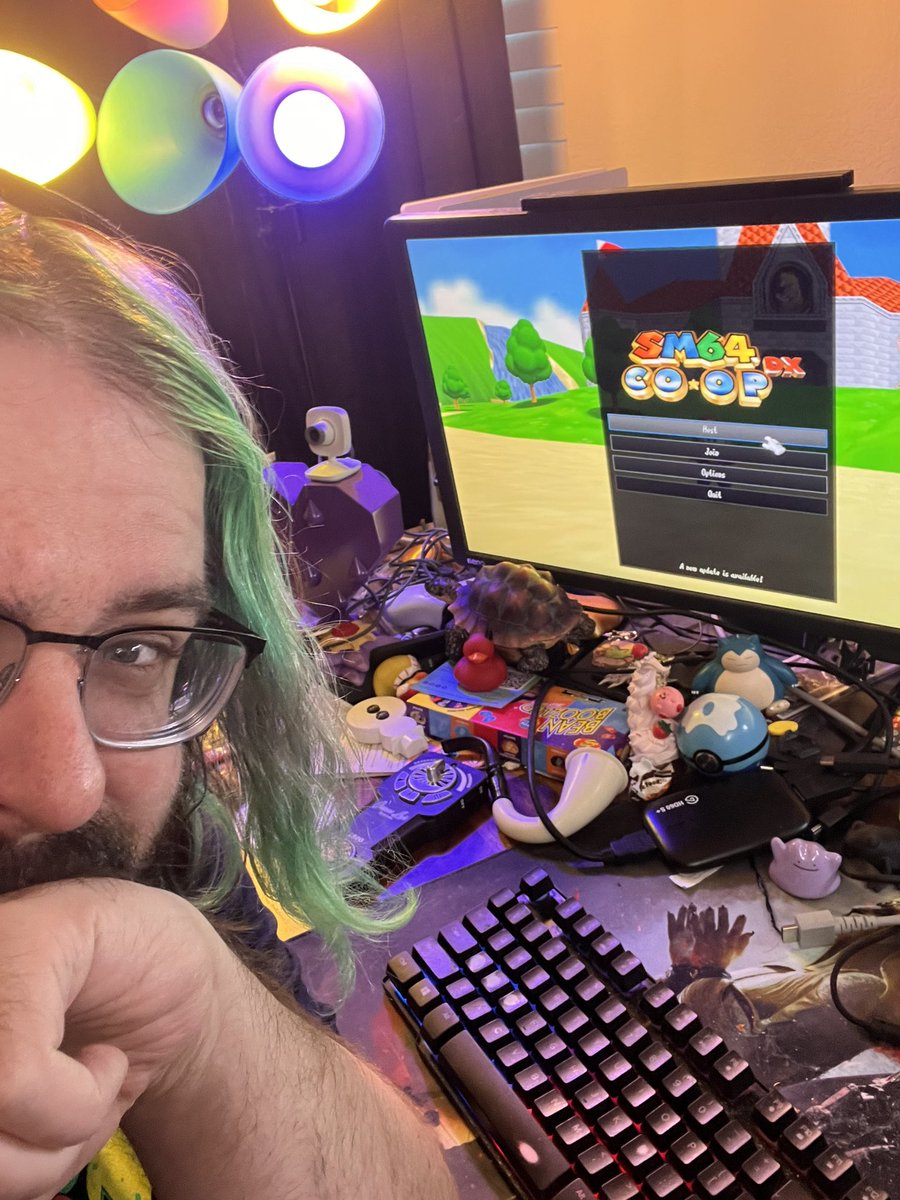 Axialmatt's tweet image. First stream of the year! Gonna hang out with chat for a bit then we’re doing Mario 64 co-op with Ray, Chibi, and Nagzz! This will be a great start to the year…I hope…come say hi!