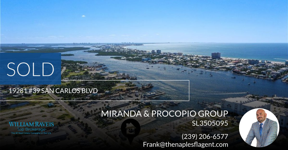 NaplesProcopio's tweet image. 📍 Sold 📍 19281 #39 San Carlos Blvd has been sold! Very happy for my clients. If you're thinking about selling your home, let's talk! homeforsale.at/19281_39_SAN_C…