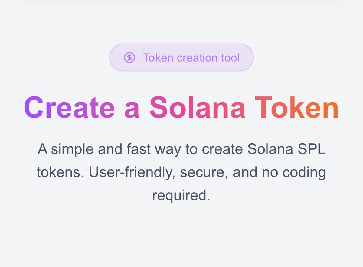toolther's tweet photo. Launching a Solana token?
ToolTher helps you:
• Create SPL tokens
• Manage supply & metadata
• Avoid common launch mistakes
Built for founders — not devs.
🔗 https://t.co/68DeGiGJGl
#sol #solana #createcoin #createtoken #solanatokencreate https://t.co/FZQzyQXBtA