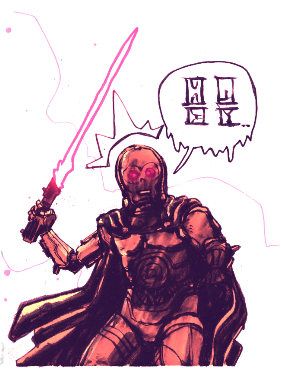 Darth 3P0 for the #NewYear2026 
-
"Threepioh's been acting strange ever since we downloaded that Sith holodrive to his data frame..."
-
#sketch #ink #inkwash #starwars #droids #art #artwork #drawing #sketching #sketchbook #fanart