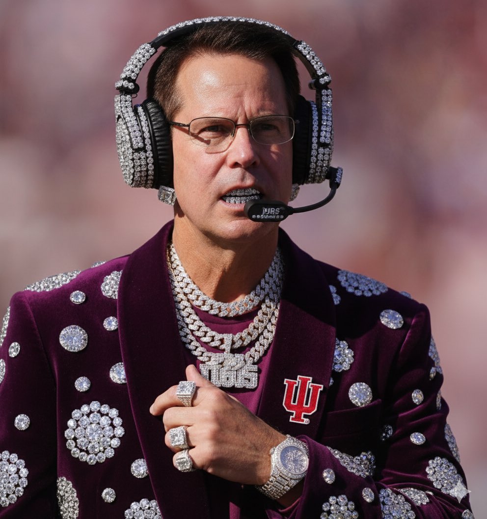 Curt Cignetti of <a href="/IndianaFootball/">Indiana Football</a> right now. #CFBPlayoff