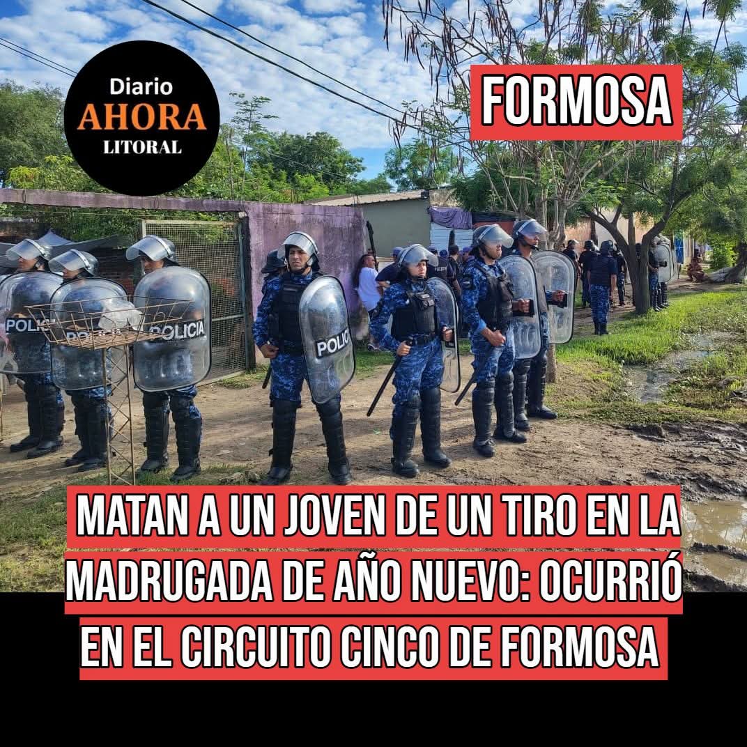 #FORMOSA - Matan a un joven de un tiro, en la madrugada de año nuevo: Ocurrió en el circuito cinco de Formosa. Más información en diarioahora.com.ar