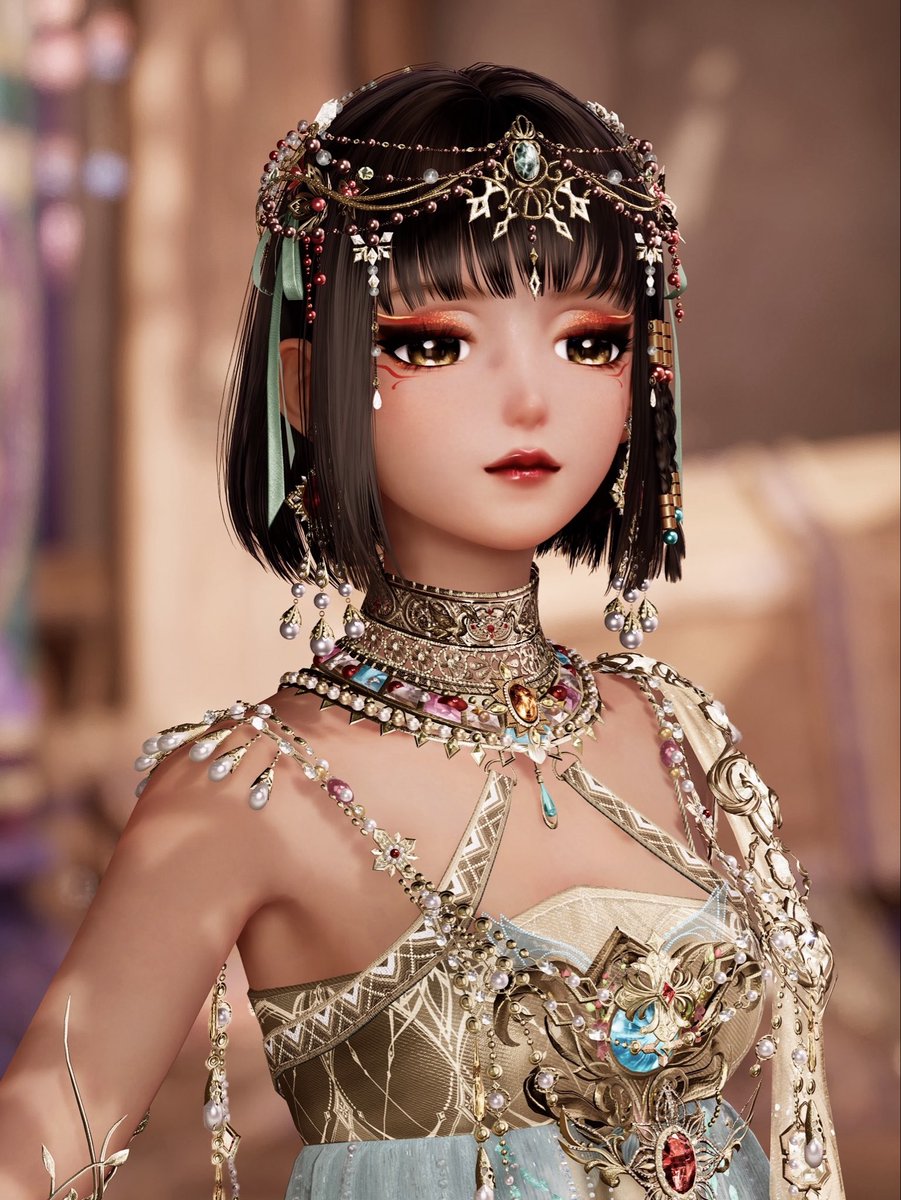 mydressupnikki's tweet photo. ✨Cleopatra Inspired ✨

 💫 Shadows stir in Infinity Nikki… Terra’s Call awaits. Do you hear it? 🔮📸
#infinitynikki #itzaland #terrascall https://t.co/kxE9pn6m1b