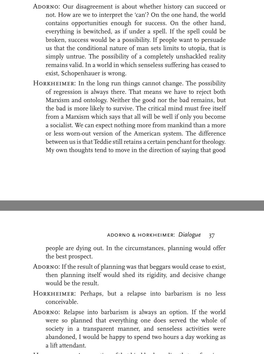 I would say we should be mostly dubious of the received orthodoxy. I for one am often puzzled when even late Adorno is dismissed for pessimism without elaboration from the left.