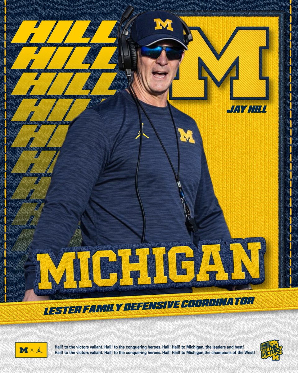 Official: Give a warm welcome to Jay Hill, our new Lester Family Defensive Coordinator!

🗞️ myumi.ch/e32kx