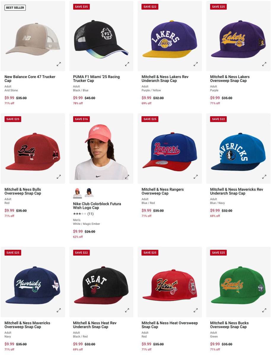 JustFreshKicks's tweet image. Hats on sale for as low as $9.99 each + FREE shipping

howl.link/lfy3l41zaj9ld