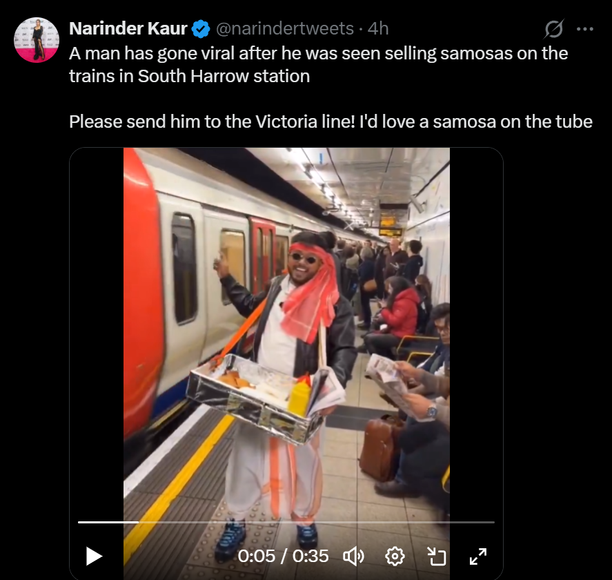 TheGriftReport's tweet image. Narinder Kaur promoting Indian food after it hospitalised her....