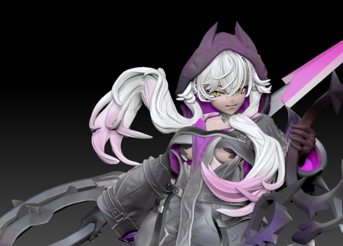 塗装進行中である #WF2026W #FGO #lilith #zbrush #ワンフェス2026冬