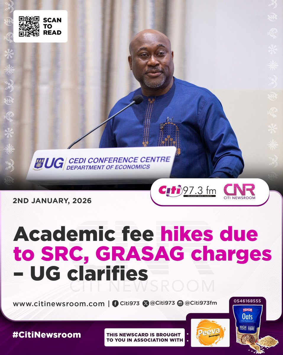 Management of the University of Ghana (UG) has clarified that the reported over 25% increase in academic fees for the 2025/2026 academic year across all colleges is largely due to third-party charges imposed by student leadership, and not by the university authorities.
