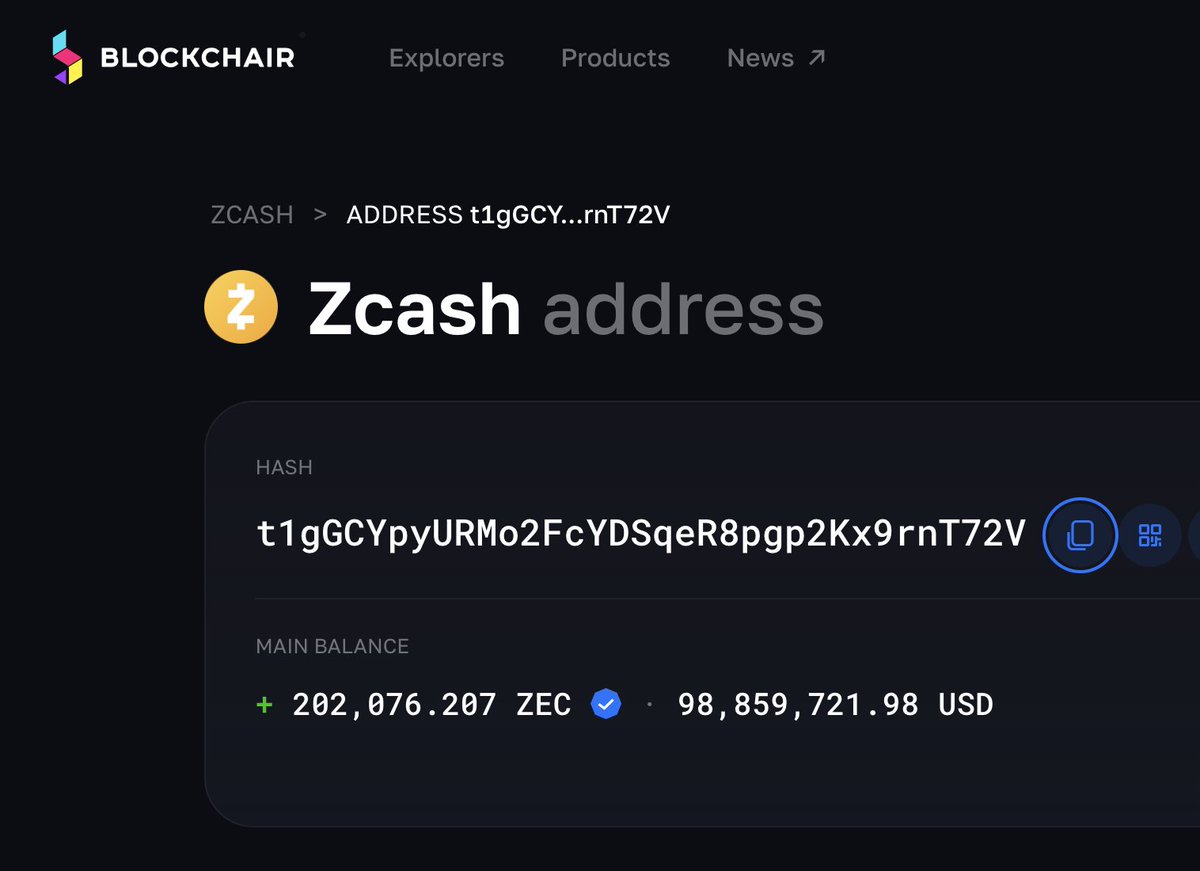 その他 fetch An hour ago, an identical amount of ZEC exited shielding to a new