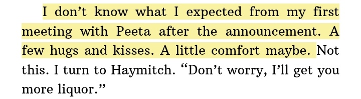 allfiredoe's tweet image. something about katniss always expecting peeta to hold her the moment he sees her she can’t help but long for the steadiness that lives in him.