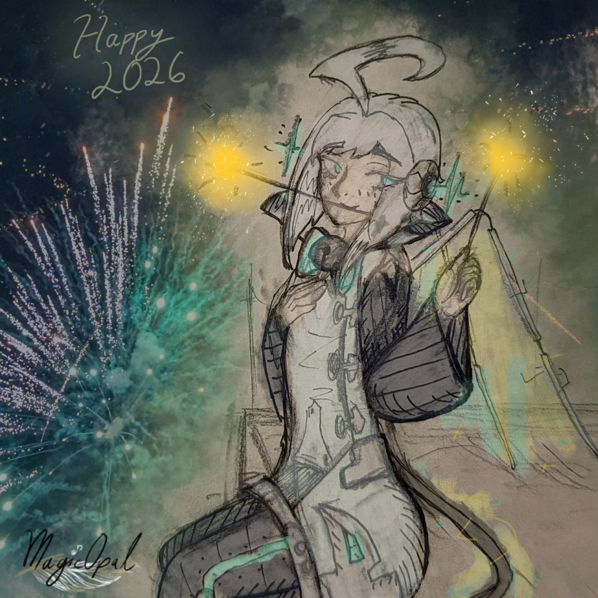 MagicOpal1624's tweet photo. Ee i participated, happy new years everyoneee https://t.co/kilMKH0e4S