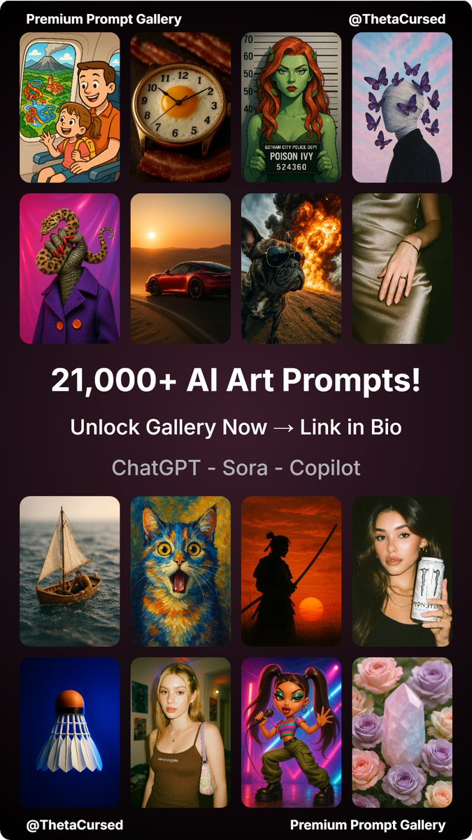 🧱 Hitting a creative wall with your AI art?

#Copilot #Sora #prompt #prompts #dalle3 #ChatGPT #bing #aiart