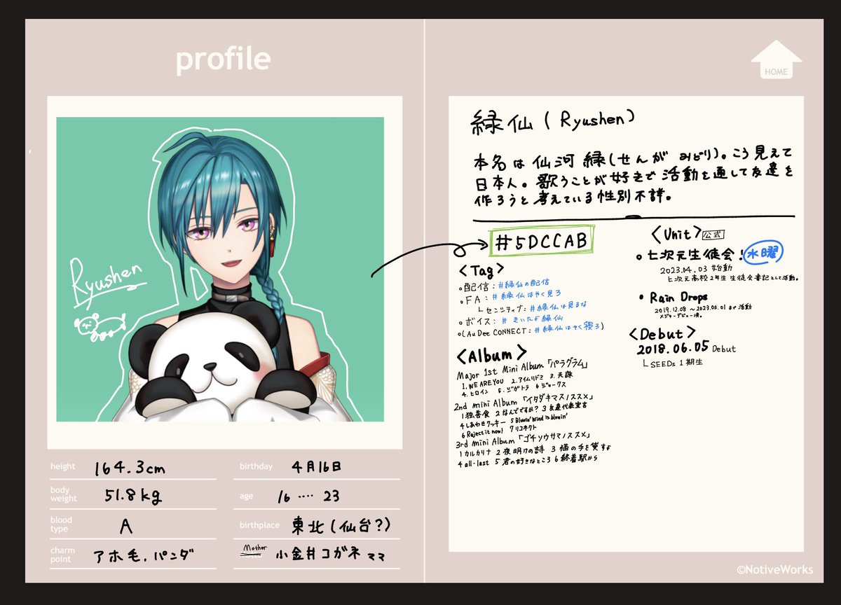 プロフィールの白いところに書くこと未だに迷ってるのでなんかあったら