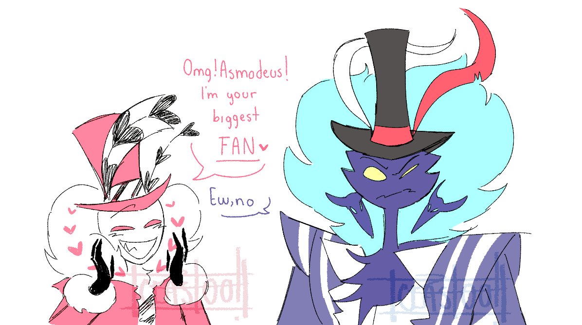 Silly doodle ✨ #HazbinHotelValentino #HelluvaBossAsmodeus