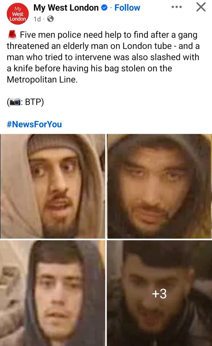 kevlondon4's tweet image. Five Cowards Wanted For Threatening An Elderly Man &amp;amp; Using A Knife To Slash A Man Who intervened  Before Having His Bag Stolen. 
Metropolitan Line.