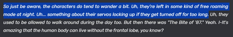 I think Ralph talking about animatronics servos locking up from not walking is one of Fazbear's many lies

Making up reasons why these possessed animatronics walk around when they shouldn't be