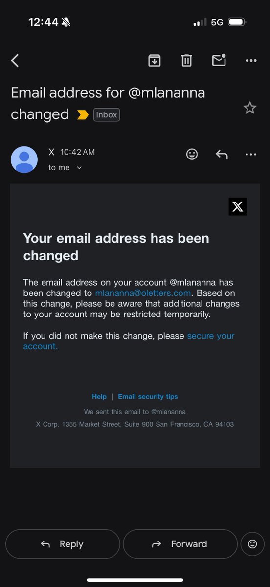 lanannamichael's tweet photo. Hey @X, my account @mlananna has been hacked and you've done NOTHING to help me. Your support systems are broken. I've reported the issue multiple times and emailed you screenshots of unauthorized users making changes to my account. When are you going to actually help me? https://t.co/pUhbhRK1sG