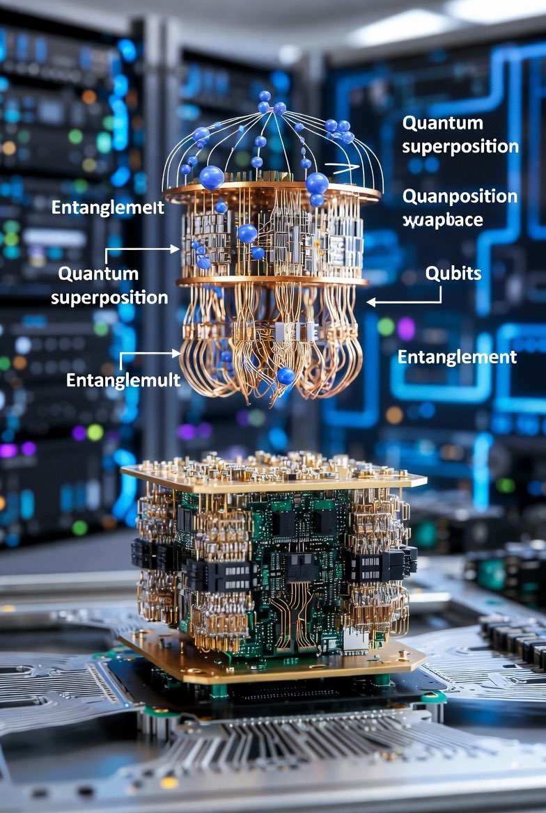 SignalFrame_io's tweet image. Quantum computing isn't sci-fi anymore—it's here, and it's already breaking problems that would take classical supercomputers billions of years.

Example: Google's Sycamore processor solved a specific task in 200 seconds... that would've taken the world's fastest supercomputer…