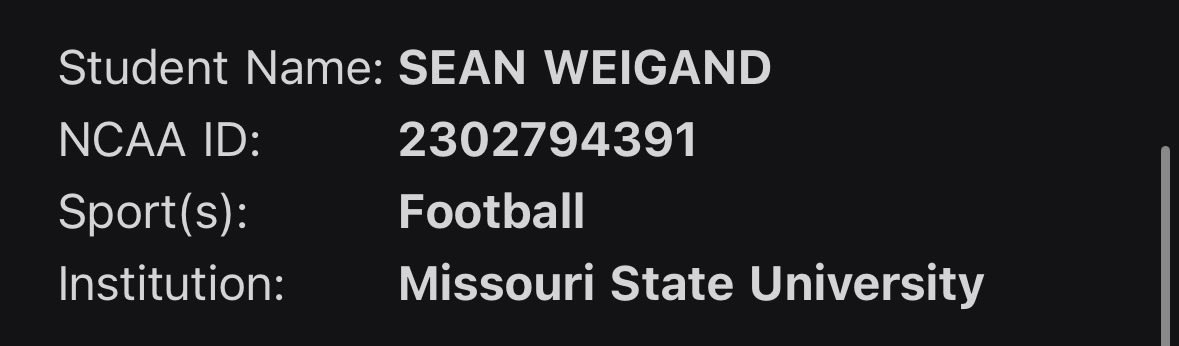 weigand_sean's tweet photo. I have now officially entered the transfer portal with 3 years of eligibility 
6’3” 220lbs 
FBS long snapper
DMs are open
@NolanOwenLS @TheChrisRubio @KohlsSnapping https://t.co/XB3FaBTWzb